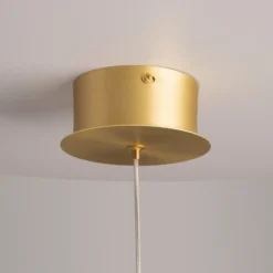 Maytoni lámpara colgante LED Splash, gris humo, Ø 20 cm, cristal
