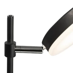 Maytoni lámpara de mesa LED Fad, negra, metal 47 cm regulable