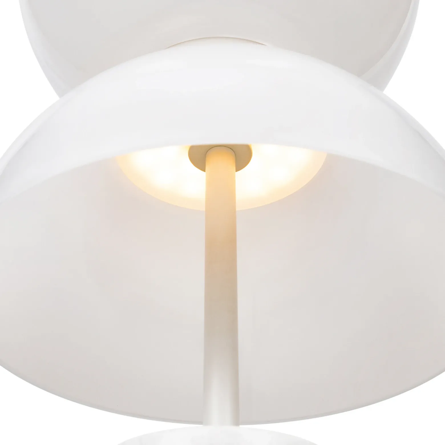 Maytoni lámpara de mesa LED Kyoto, blanca, altura 46 cm, mármol