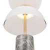 Maytoni lámpara de mesa LED Kyoto, gris, altura 46 cm, mármol