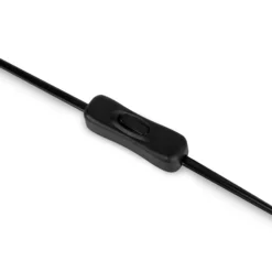 Maytoni lámpara de mesa LED Kyoto, negra, altura 46 cm, mármol