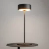Maytoni Lámpara de mesa LED recargable AI Collaboration, aluminio, negro