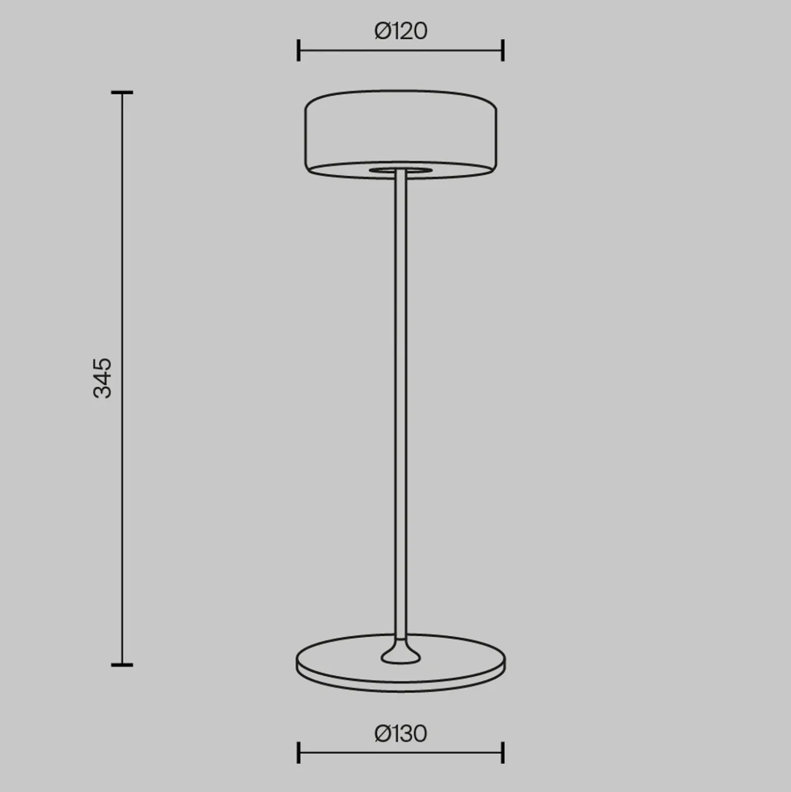 Maytoni Lámpara de mesa LED recargable AI Collaboration, aluminio, negro