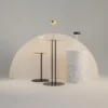 Maytoni Lámpara de mesa LED recargable AI Collaboration, aluminio, dorado