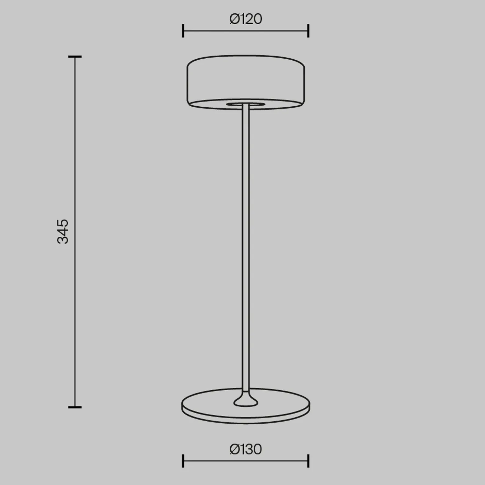 Maytoni Lámpara de mesa LED recargable AI Collaboration, aluminio, dorado