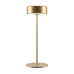 Maytoni Lámpara de mesa LED recargable AI Collaboration, aluminio, dorado