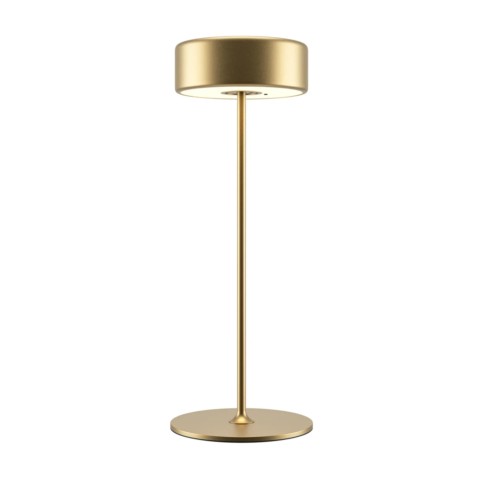 Maytoni Lámpara de mesa LED recargable AI Collaboration, aluminio, dorado