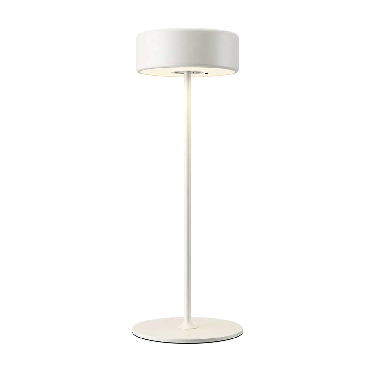 Maytoni Lámpara de mesa LED recargable AI Collaboration, aluminio, blanco