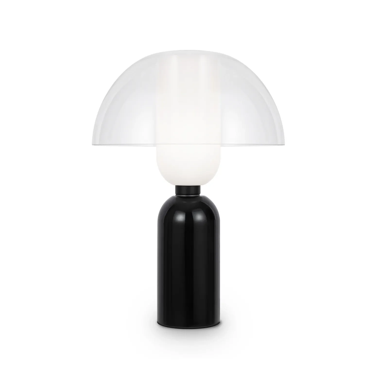 Maytoni Lámpara de mesa Memory, negra, altura 42 cm, cerámica
