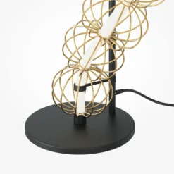Maytoni lámpara de pie LED Golden Cage, altura 154 cm, metal