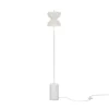 Maytoni lámpara de pie LED Kyoto, blanca, altura 145 cm, mármol