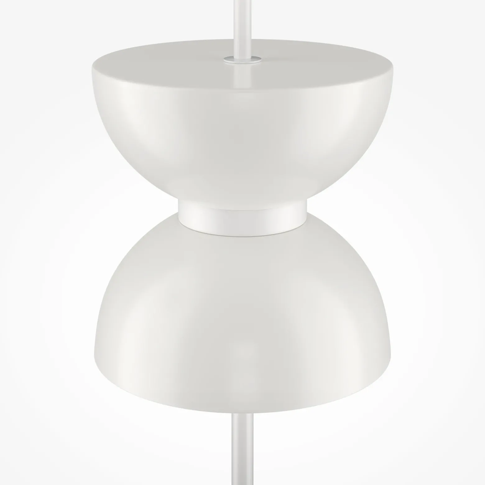 Maytoni lámpara de pie LED Kyoto, blanca, altura 145 cm, mármol