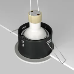 Maytoni lámpara de techo empotrable Zoom blanco Ø 8,5 cm aluminio IP65 GU10