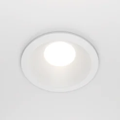 Maytoni lámpara de techo empotrable Zoom blanco Ø 8,5 cm aluminio IP65 GU10