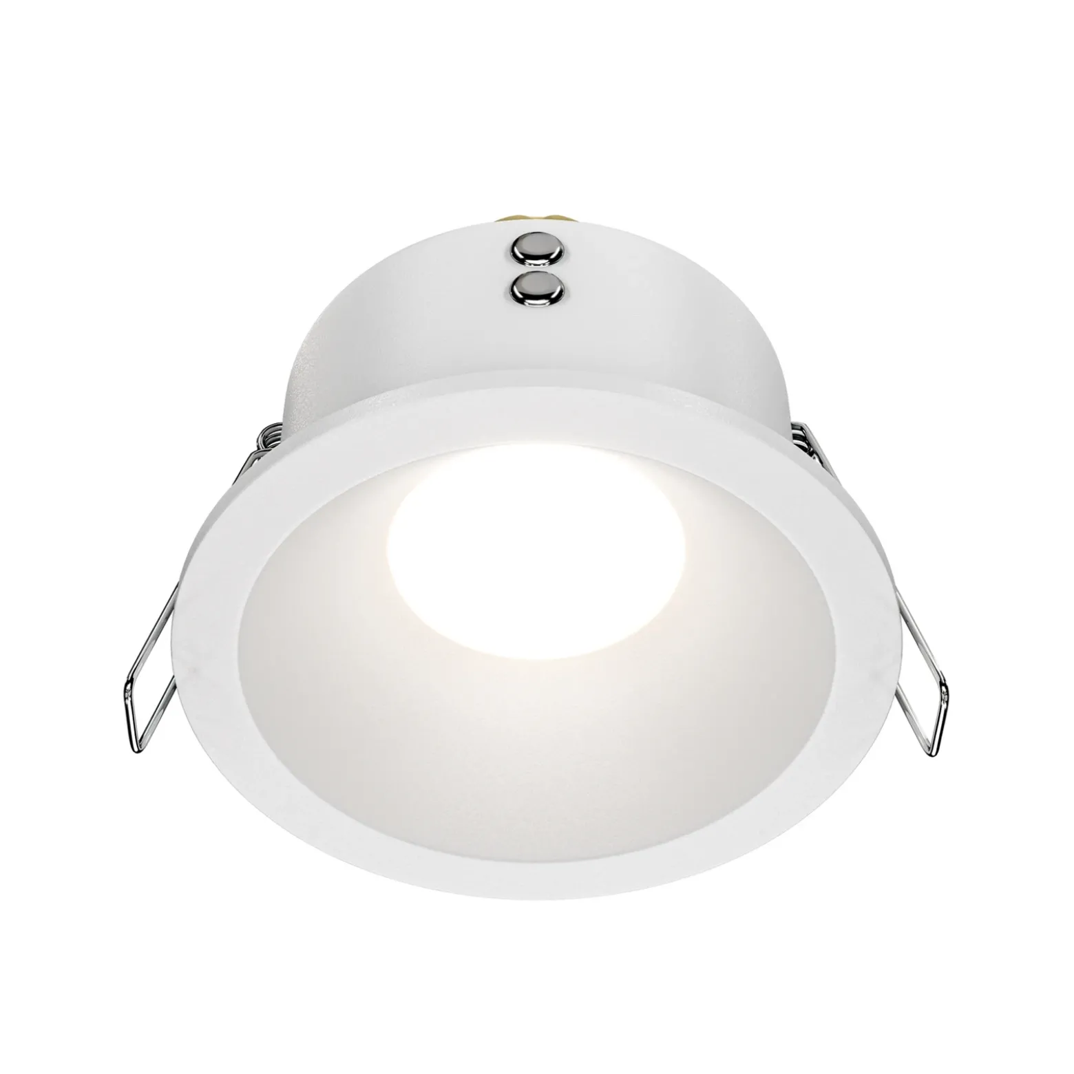 Maytoni lámpara de techo empotrable Zoom blanco Ø 8,5 cm aluminio IP65 GU10
