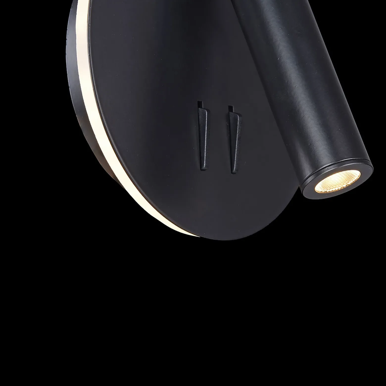 Maytoni los 176 aplique LED 3.000K redondo negro