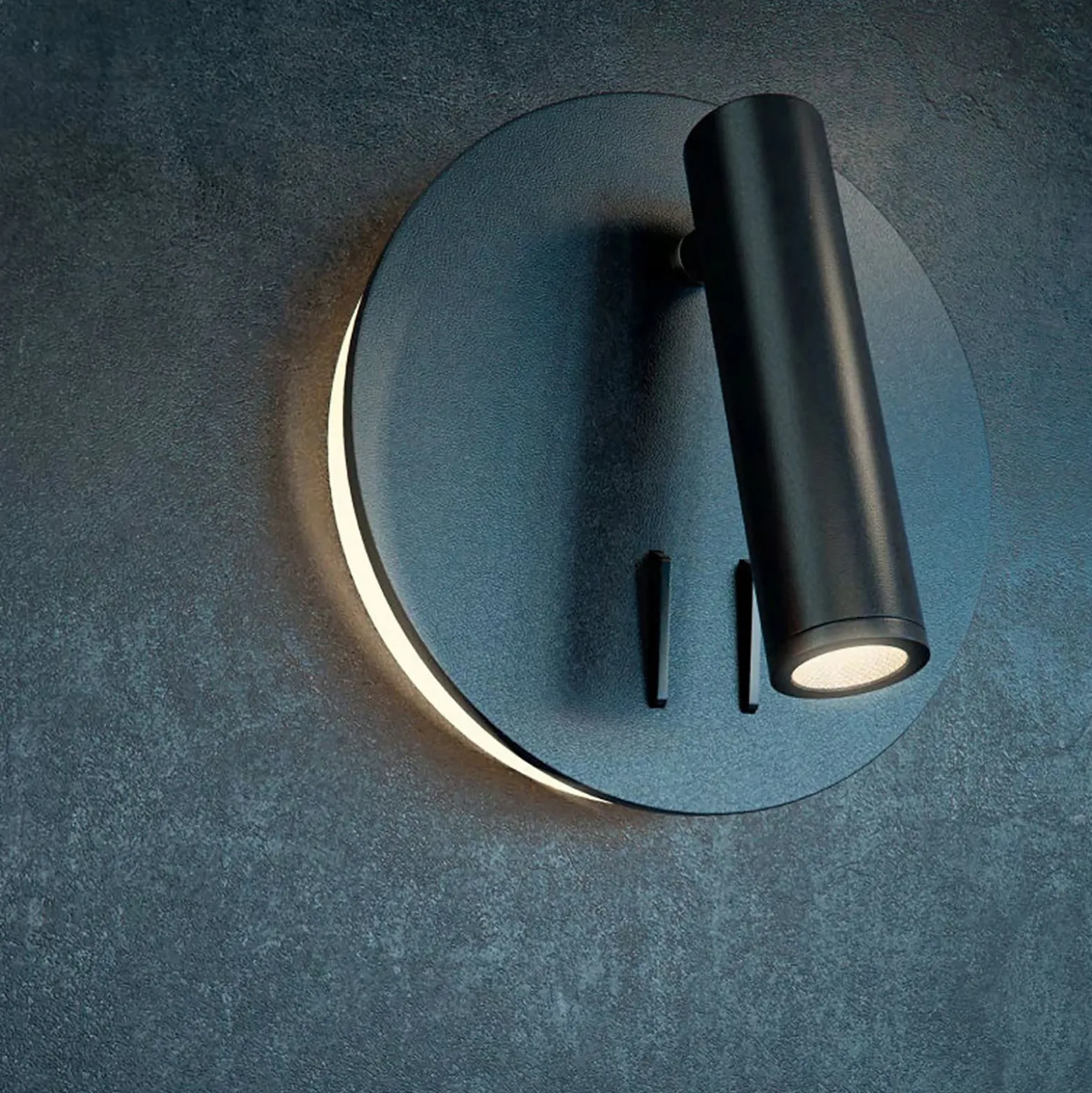 Maytoni los 176 aplique LED 3.000K redondo negro