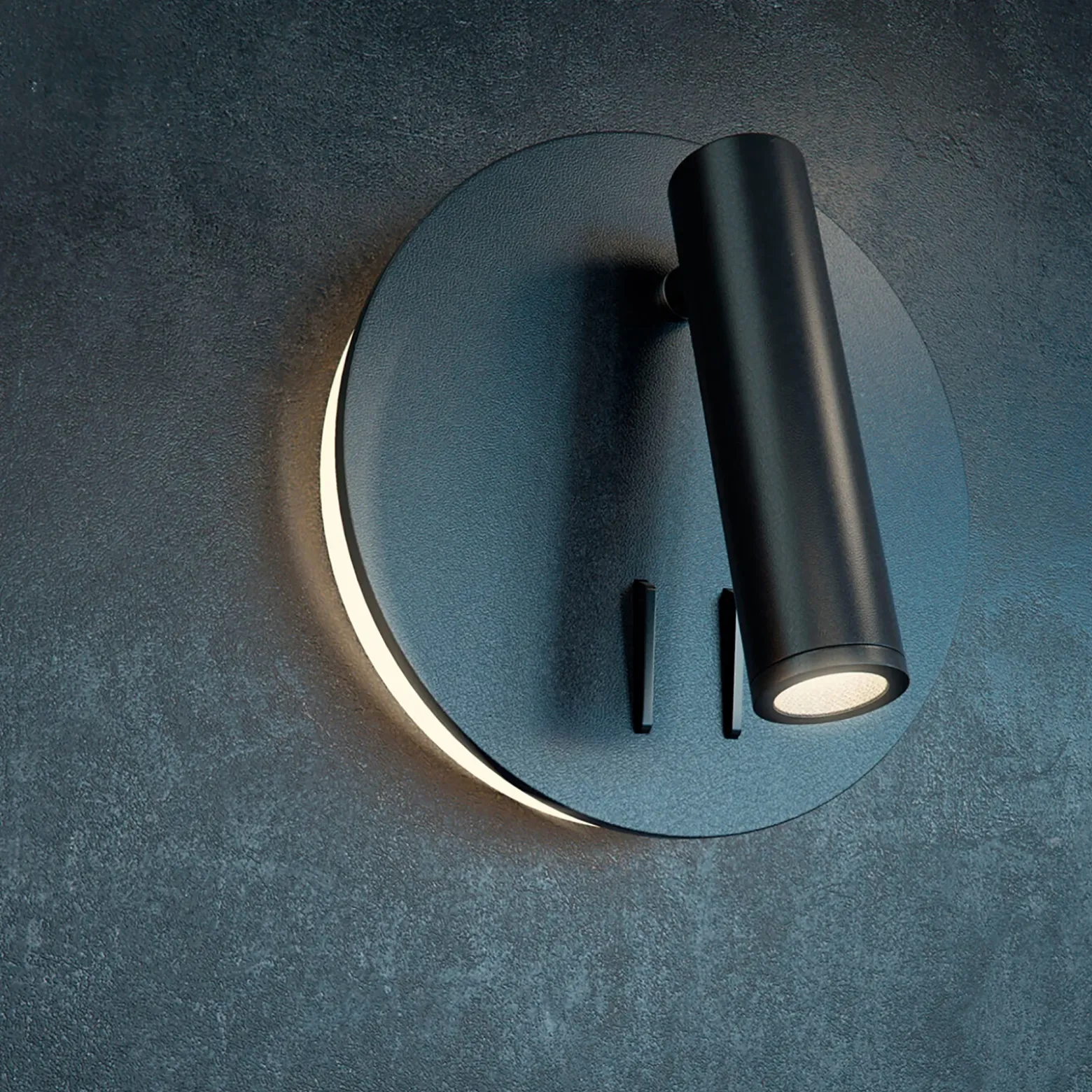Maytoni los 176 aplique LED 3.000K redondo negro