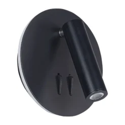 Maytoni los 176 aplique LED 3.000K redondo negro
