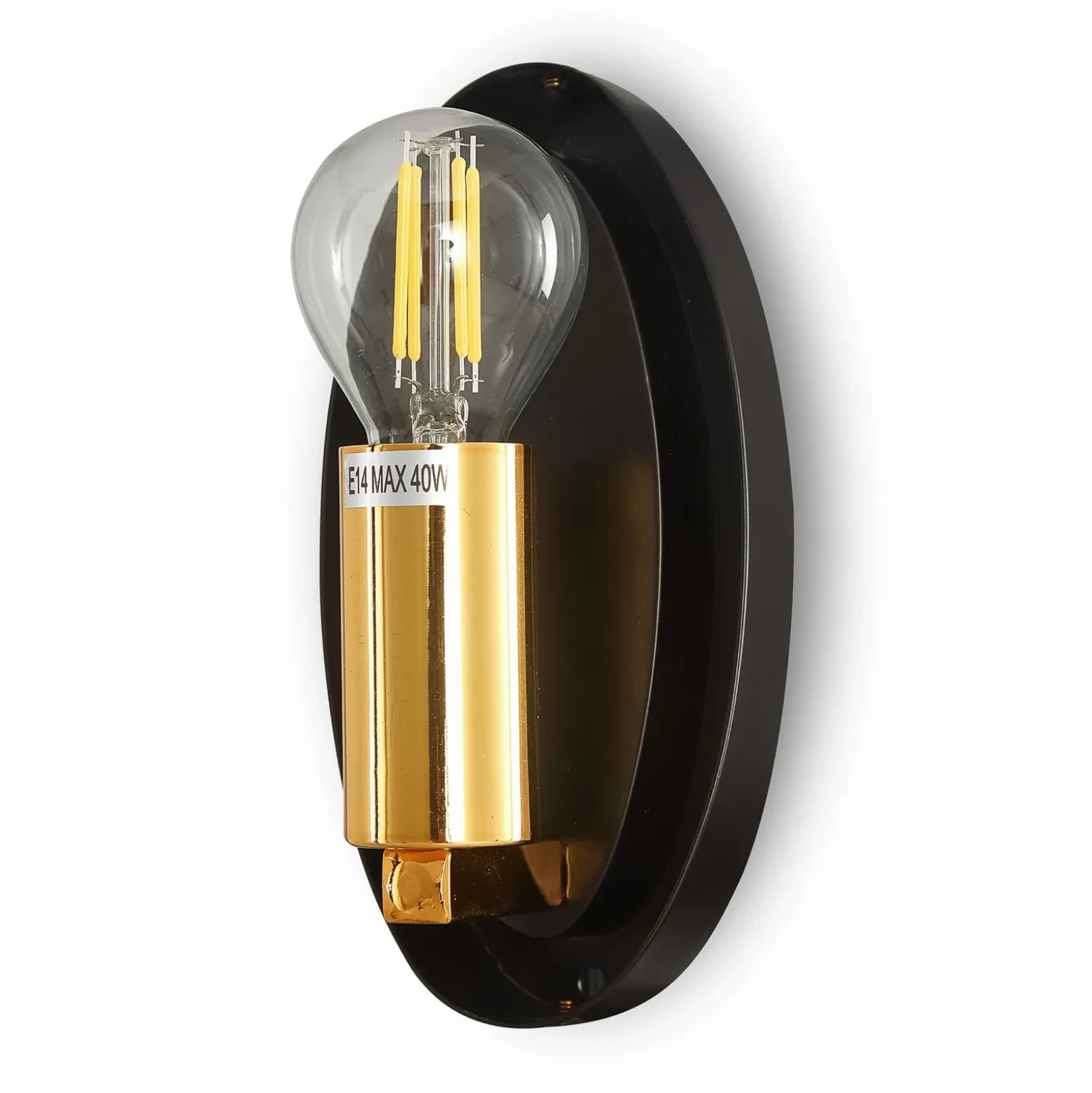 Maytoni Mabell aplique de vidrio, oro
