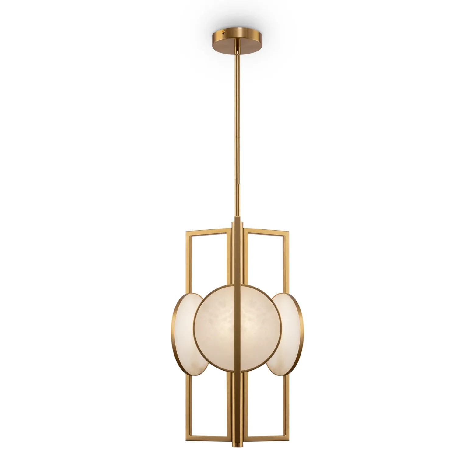 Maytoni Marmo lámpara colgante en oro, 3 luces