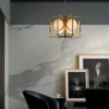Maytoni Marmo lámpara colgante en oro, 6 luces