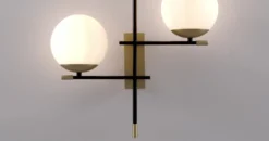 Maytoni Nostalgia aplique 2 luces de vidrio
