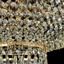 Maytoni Palace lámpara de araña, pantalla cristal