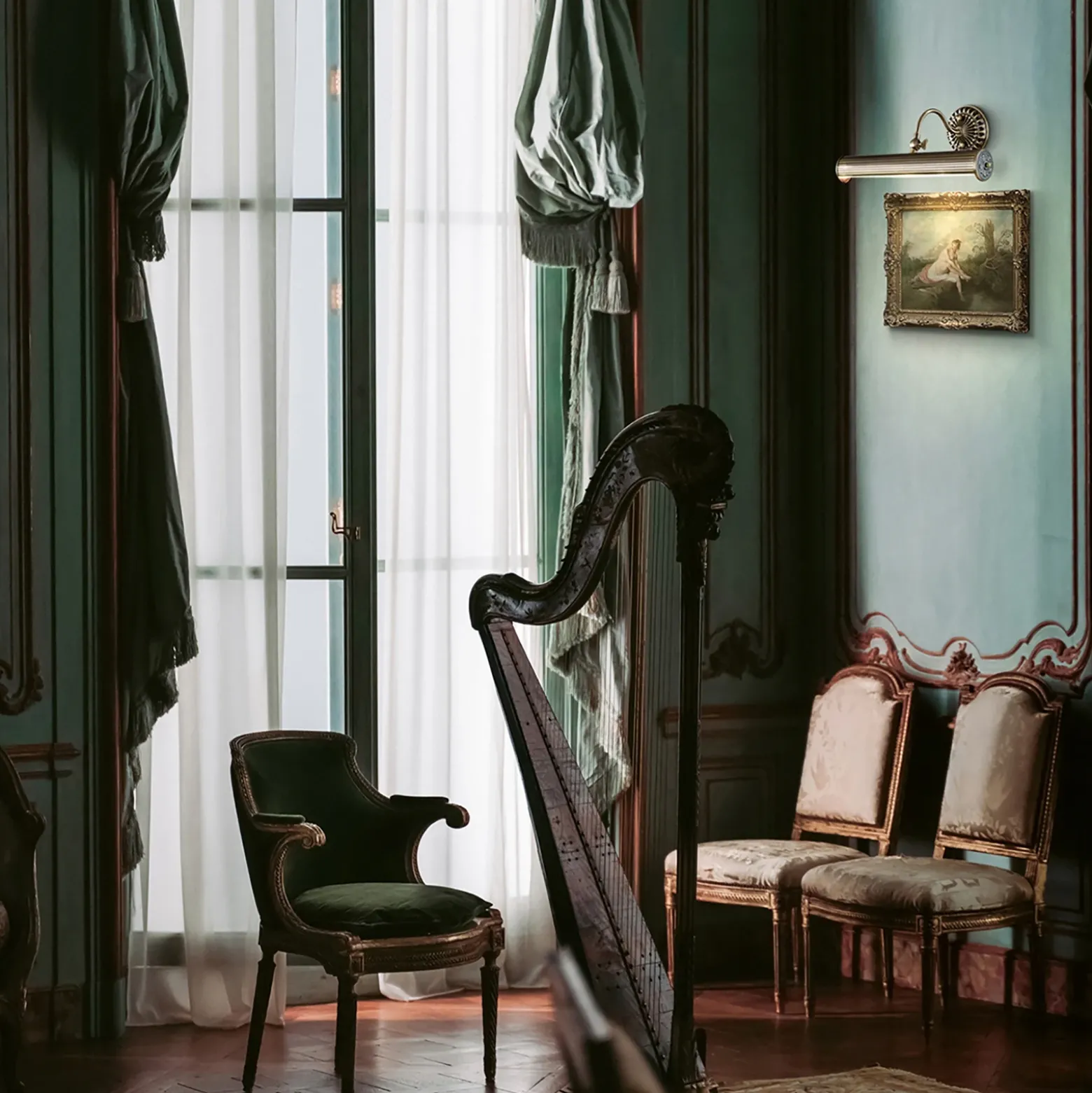 Maytoni Renoir para cuadros, bronce, look antiguo