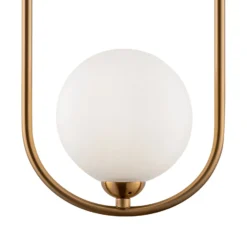 Maytoni Ring colgante 2 luces latón/blanco