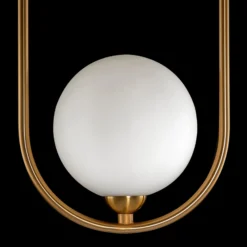 Maytoni Ring colgante 2 luces latón/blanco