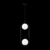 Maytoni Ring colgante 2 luces negro/blanco