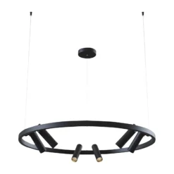 Maytoni Satellite colgante LED 3.300 K negro
