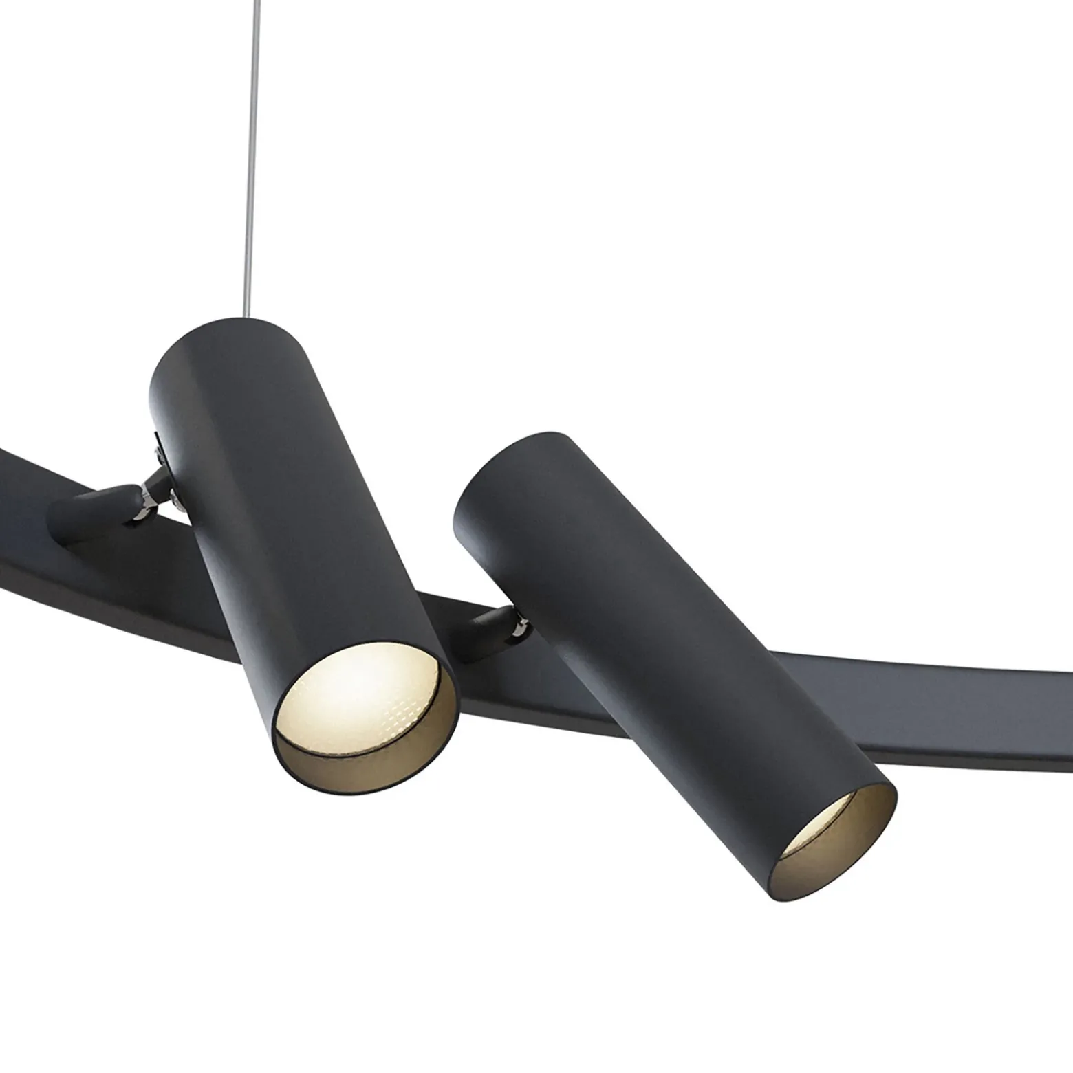 Maytoni Satellite colgante LED 3.300 K negro