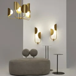 Maytoni Tropic aplique de pared, izquierda, latón, 2 luces, metal