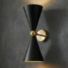 Maytoni Vesper aplique 2 luces negro/oro
