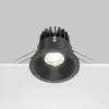 Maytoni Zoom Foco empotrable LED 930 IP65 triac redondo, negro