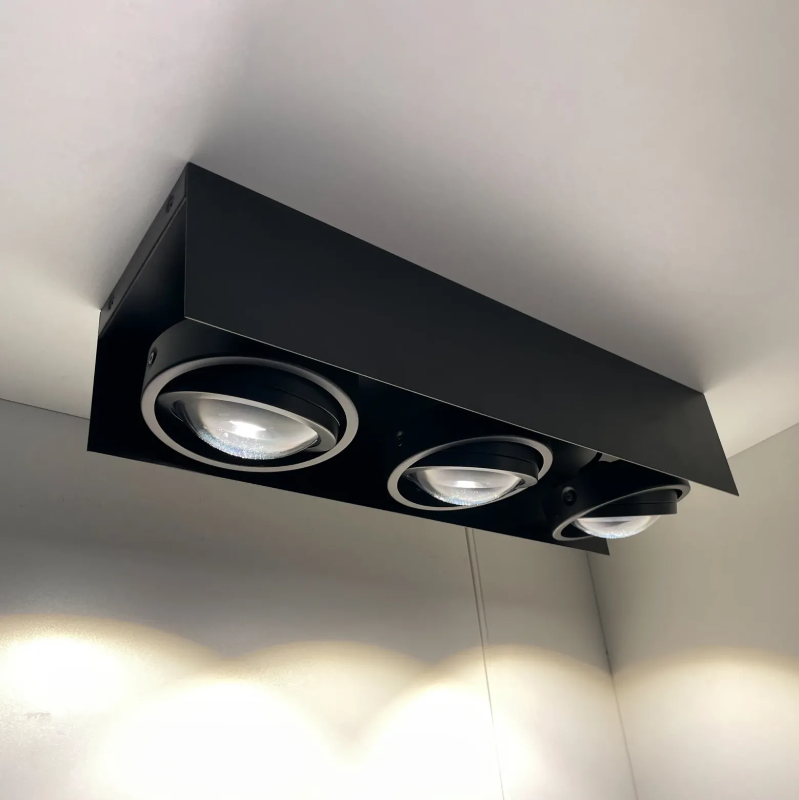 MEGATRON Cardano foco de techo LED 3 luces negro