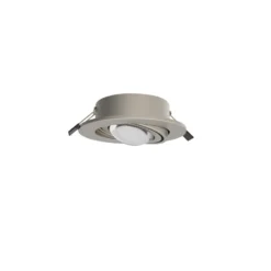 MEGATRON Foco empotrable LED Planex Powerlens, 4,8 W, níquel