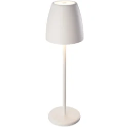 Megatron LED lámpara de mesa batería Tavola blanco