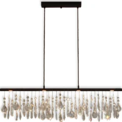 Menzel Anteo lámpara colgante LED, cortina cristal