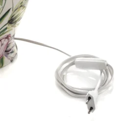 Menzel Living - lámpara de mesa con pie floral