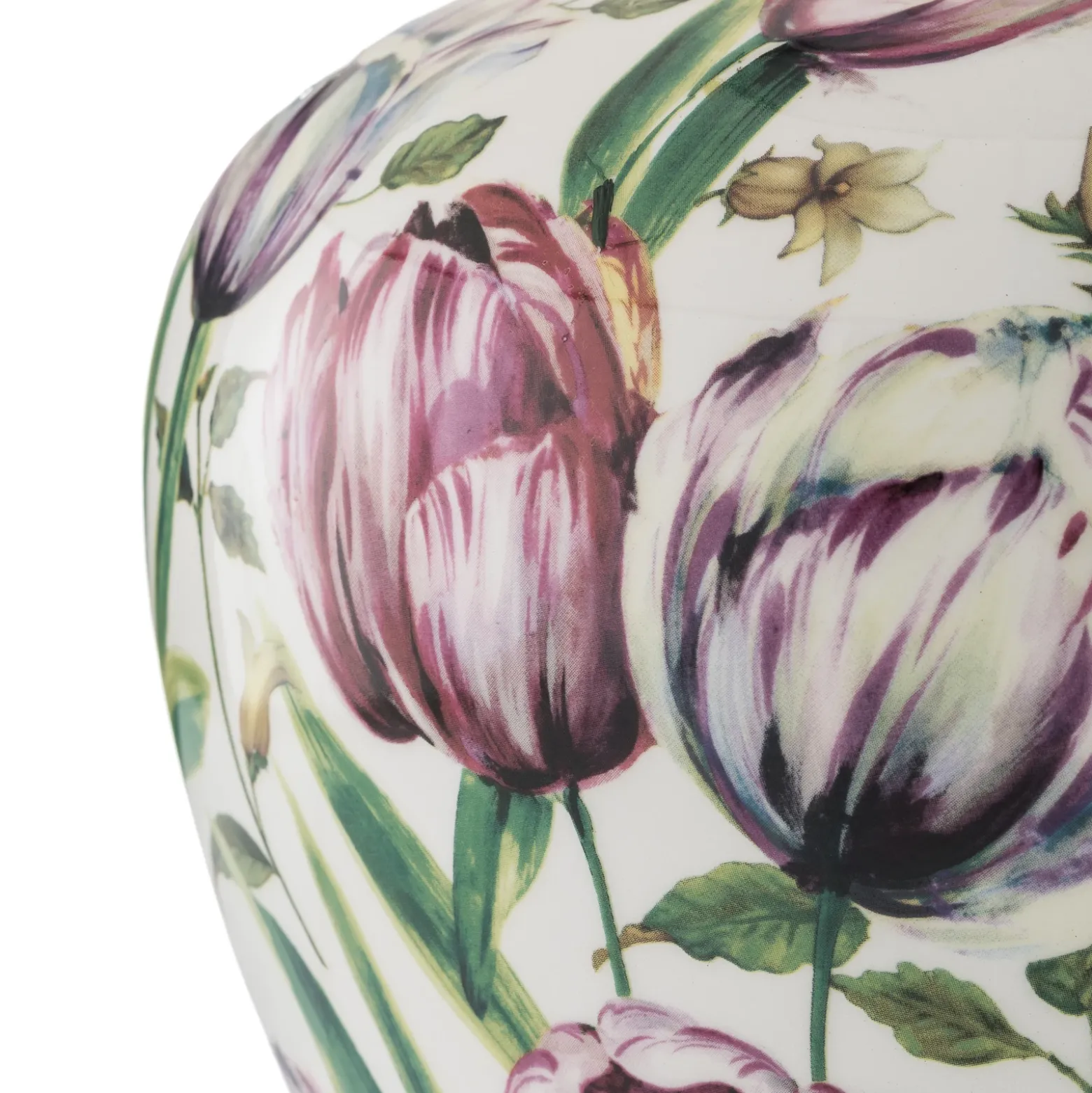 Menzel Living - lámpara de mesa con pie floral
