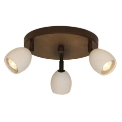 Menzel Provence mate plafón 3 luces redondo