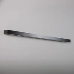 Mera aplique de pared LED, ancho 120cm, negro, 3000K