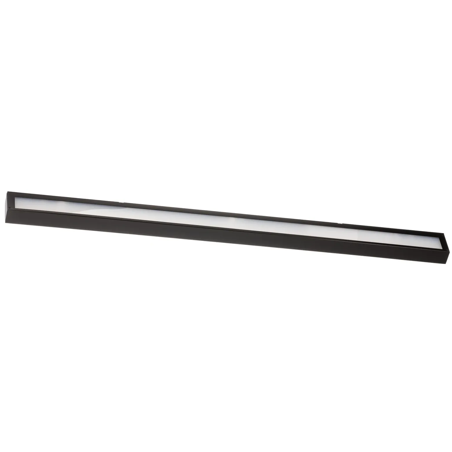 Mera aplique de pared LED, ancho 120cm, negro, 4000K
