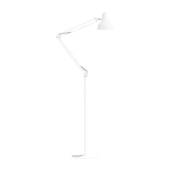 midgard Federzug lámpara de pie, ajustable, blanco
