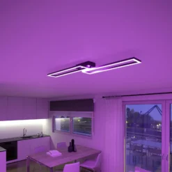 Müller Licht tintón Plafón LED Ciso, RGB, CCT, negro