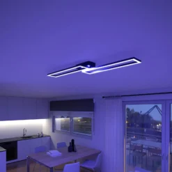 Müller Licht tintón Plafón LED Ciso, RGB, CCT, negro