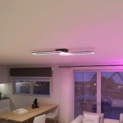 Müller Licht tintón Plafón LED Ciso, RGB, CCT, negro